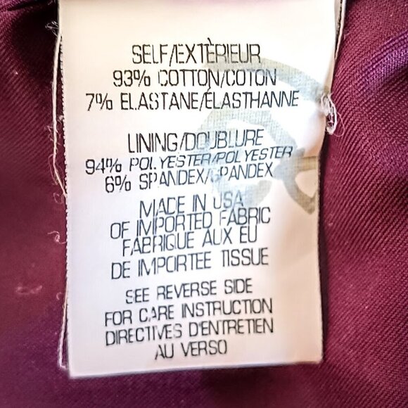 Theory Wine Cotton Open Blazer - Picture 4 of 5